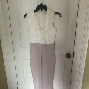 Reiss London cream and beige jumpsuit